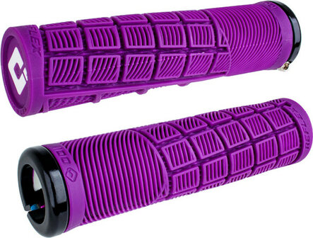 Odi Reflex Lock-On Grips Purple/ Black Clamp